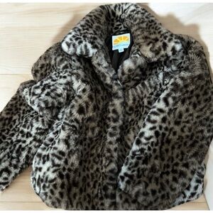 NEW no tags Girls C&Ccalifornia Leopard coat lined Sz 6